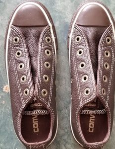 Leather Brown Converse